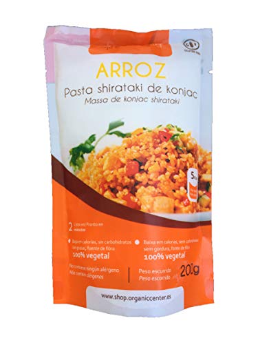 Pasta Konjac OrganicCenter - Surtido y variedades de diferentes sabores (Arroz Natural)