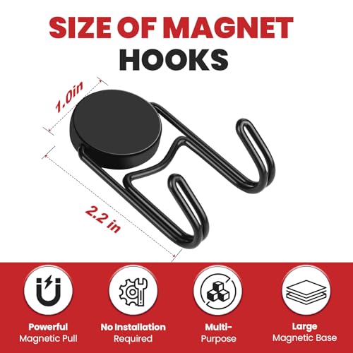 Buelkmag Magnetic Hooks for Cruise Cabins 50Lbs+ Heavy Duty Magnet Hook by Buelkmag - Used condition - Image 2