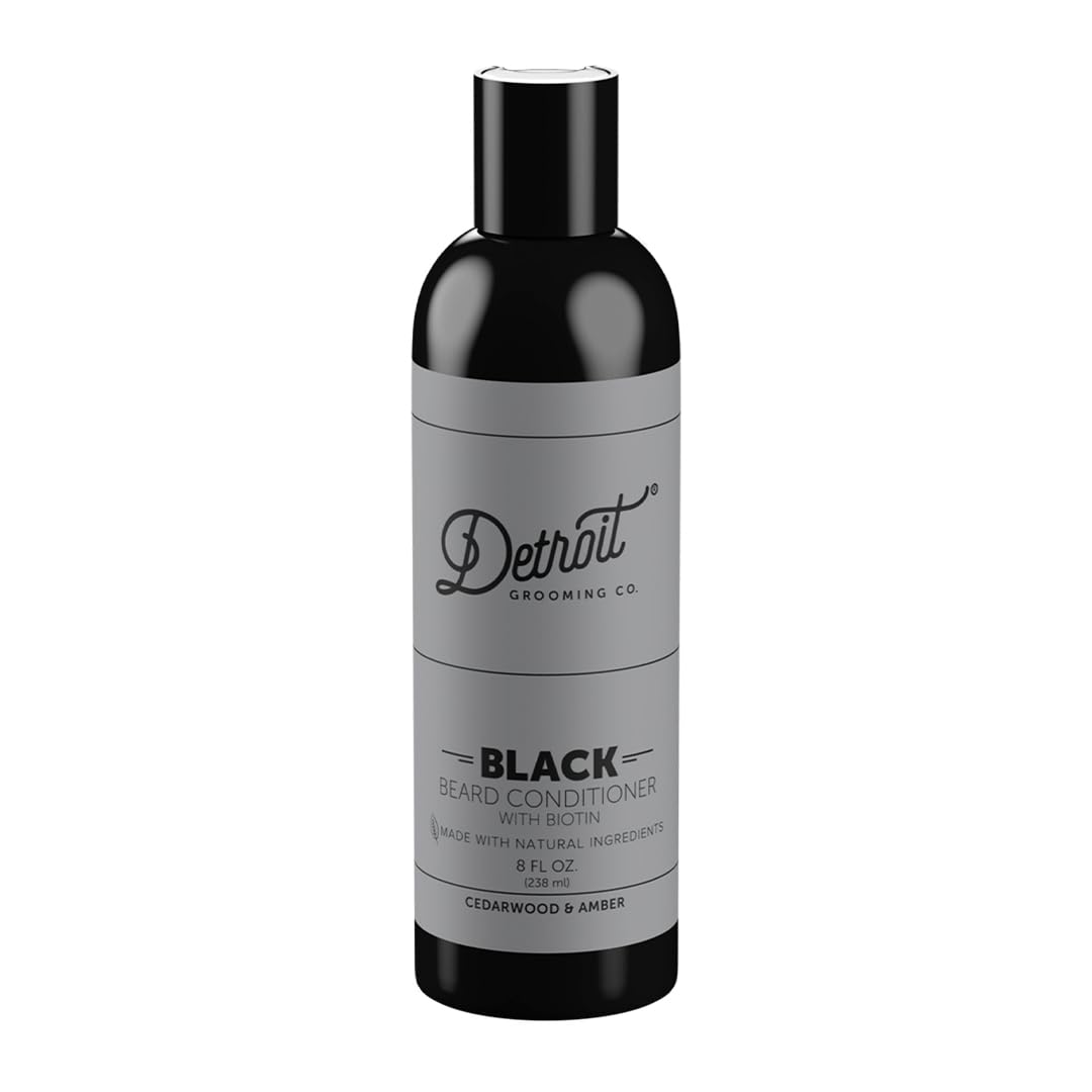 Detroit Grooming Co. Beard Conditioner for Men with Apple Extract and Aloe Vera - Softener, Detangler, Hydrating Conditioner & Face Moisturizer | 8 oz (Ironwood)