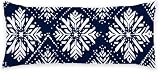 Federe Cuscino Letto 30 x 90 Blu Navy Copricuscini Letto Boemia Federe Cuscini Super Morbido Copriguanciale con Cerniera Cuscini per Dormire Sul Fianco Cuscino Gravidanza, per Supporto Maternità P-585
