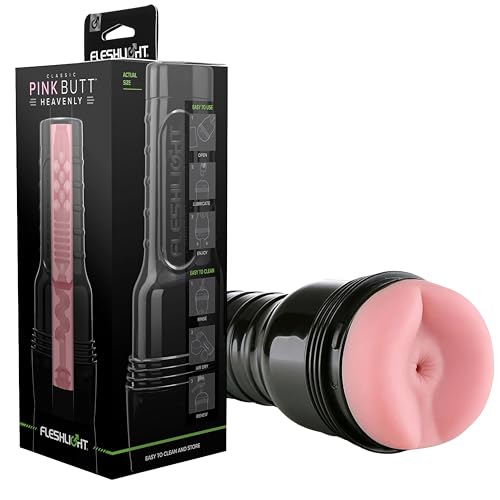 Fleshlight Pink Butt Heavenly - Masturbateur Homme Real Experience - Sensation Intense - Facile à Nettoyer