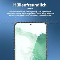 NEW'C 3 Stück für Samsung Galaxy S22+ / S22 Plus für Panzerglas, Frei von Kratzern, 9H Härte, HD Displayschutzfolie, 0.26mm Ultra-klar, Ultrabeständig – Ansicht 3