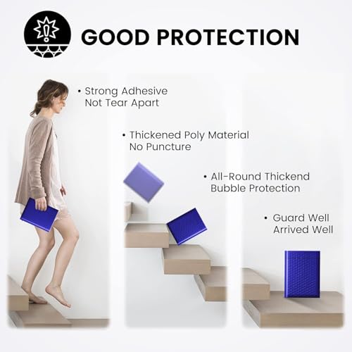 Image of Fuxury Bubble Mailer 6x10 600 Pack Royal Blue #0, Poly Padded Envelope mailers for CDs,DVDs,Cosmetics,Jewelry, Bulk Self Seal Package Envelope Bags, Waterproof Mailing Evenploves for Small Business