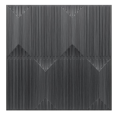Image of Kayra Decor 3D PVC Wall Panel Artisian Design, Grey Pine Wood Color 19.7 inch x 19.7 inch (Pack of 18) - Covers 48.51 Sq. Ft.