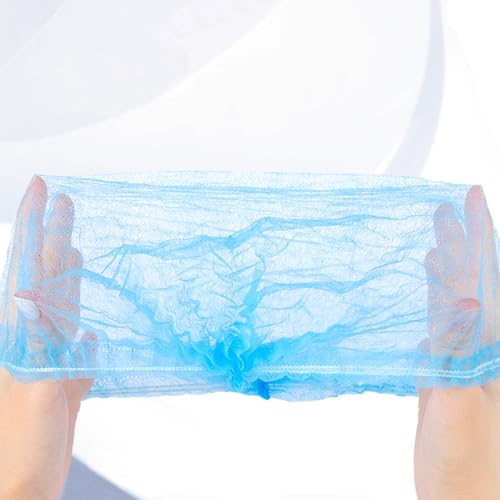 FAAING 400 Stück Haarnetz Einweg, elastisch Mob Kappen Einweg, Baretthauben Kopfhauben mit doppeltem Gummiband für Gastronomie, Schönheit, Küche