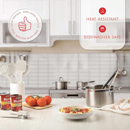 Image of Kitchen Utensils Set 35 PCS Cooking Utensils Set, Nonstick and Heat Resistant Nylon Stainless Steel Silicone Spatula Set - Kitchen Gadgets Home Essentials Kitchen Accessories, Apartment Must Haves