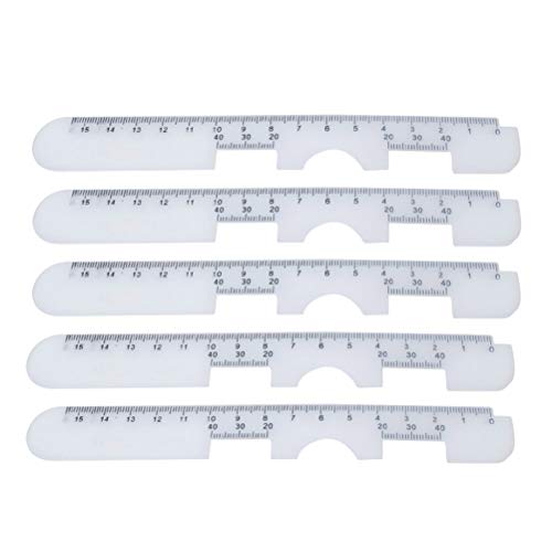 Lot de 10 règles de distance pupillaire en plastique optique PD