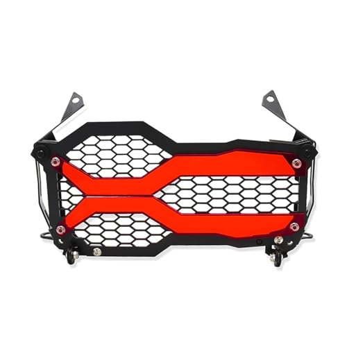 Grille de protection de phare moto pour GS 1250 Adventure 2024 en aluminium anodisé rouge