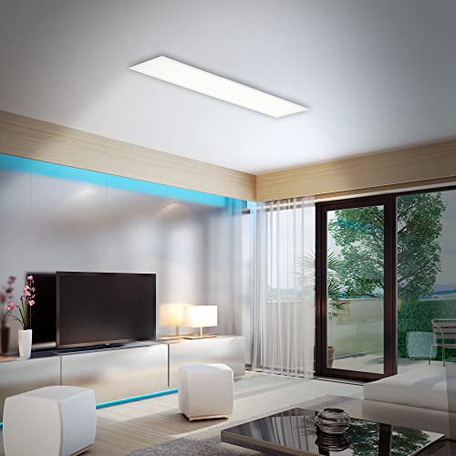 Plafón RGB CCT LED rectangular regulable que elimina zonas oscuras 4