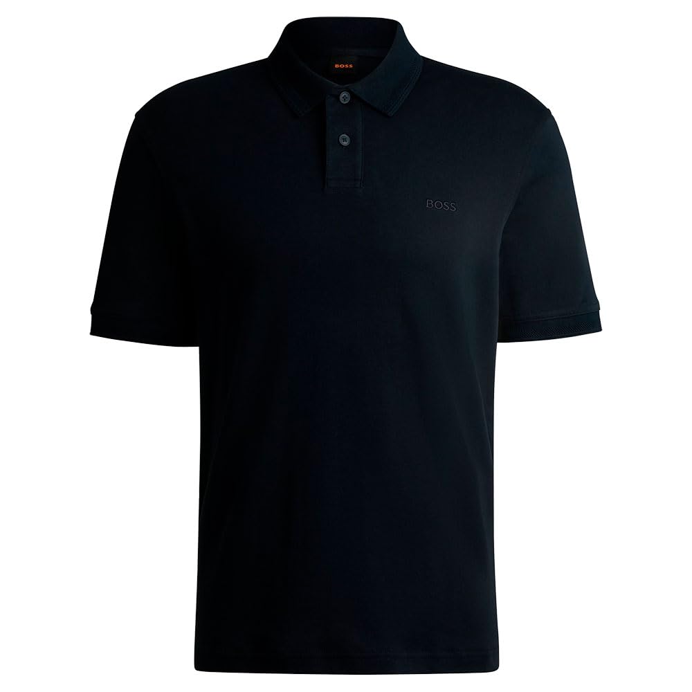 BOSS Men's Pe_Interlock Polo, Dark Blue 404, Model 50520109