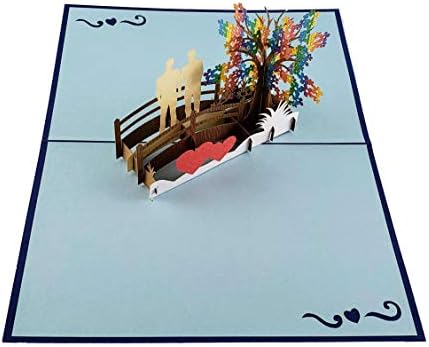 iGifts And Cards Awesome Gay Couple True Love 3D Pop Up Greeting Card - Wedding, Marriage, Engagement, Anniversary, Half-Fold, Romantic, Pride, Lovers, Men, Grooms, Husbands, LGBT, Rainbow, Happy