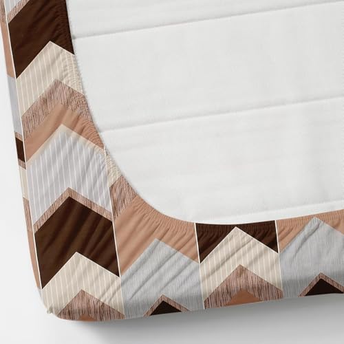 Image of Elastic Fitted Single Bed Bedsheet | 48x72 Inch Bedsheet Snug All-Round Stretch Elastic | Ultra-Soft, Breathable & Wrinkle-Free Fabric