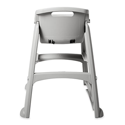 Rubbermaid Commercial Products Sturdy High-Chair For Child/Baby/Toddler, Pre-Assembled With Wheels, Platinum (Fg780508Plat) #TOP3