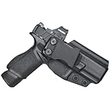 IWB Sweat Guard Holster - Inside The Waistband Holster - fits Springfield Echelon 4.0C (Black, Right)