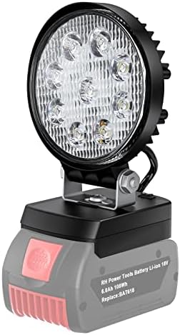 Bonadget LED Baustrahler, Lampe für Bosch 18V System, | Tragbare LED Arbeitsstrahler mit 2 Modi Helligkeit Mini Flutlicht Strahler für Wartungsarbeiten, Camping