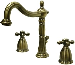 8 in. Widespread Bathroom Faucet Antique Brass