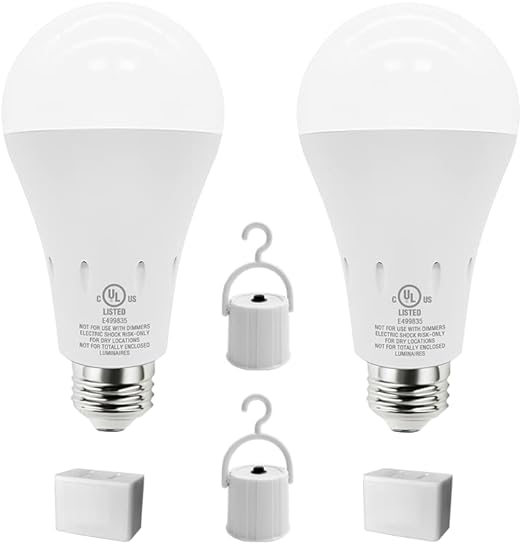 JackonLux Emergency Lights for Home Power Failure Emergency Light Bulb