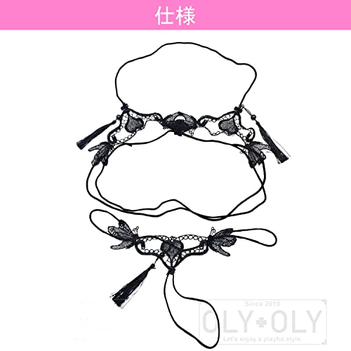 [OLYOLY] セット 超極小 マイクロ ビキニ ブラジリアン 過激 大きいサイズ セクシー ランジェリー 水着 下着 レディース 穴あき Tバック ニーハイ 大きいサイズ - 画像6