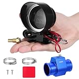 Construcción que ahorra espacio: el diseño permite una colocación discreta, lo que garantiza que se combine perfectamente con el diseño interior de su vehículo, accesorios de indicador de temperatura, indicador de temperatura de agua en línea