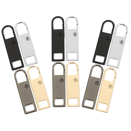 FAVOMOTO 48 Peças Aba De Puxar Do Zíper Substituição De Abas De Zíper Consertar Puxador De Zíper Fec