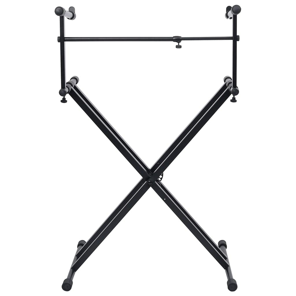 Genérico Soporte de Teclado de Doble Refuerzo en X Negro,Arte y Ocio,Hobbies y Artes Creativas,Accesorios para Instrumentos Musicales y de Orquesta,Atriles para partituras-70094