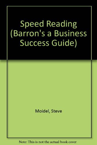 Speed Reading (Barron's a Business Success Guide)