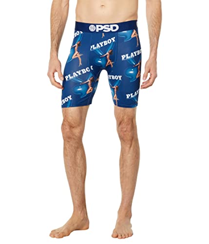 PSD Men's Playboy Balloon Boxer Briefs, Blue, XL