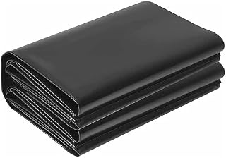 Lona impermeable para estanque de polietileno de alta densidad (2 x 5 m, 3 x 9 m, 4 x 6 m, 7 x 8 m, 10 x 15 m), color negro y negro