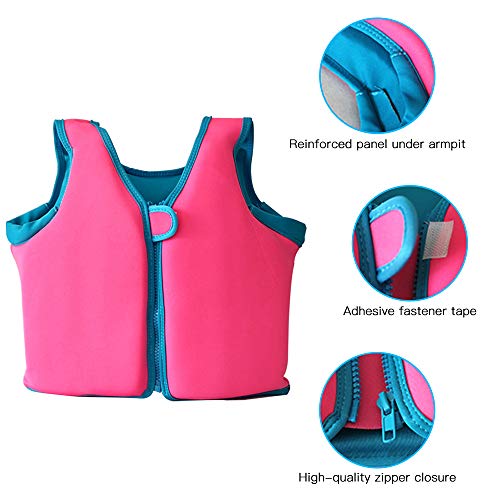 DECDEAL Colete salva-vidas infantil colete salva-vidas de natação para meninos e meninas