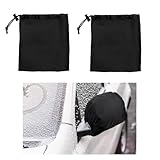 KVAEY 2PCS Car Side View Mirror Cover, 13.2'×10.1' Waterproof Auto Mirror Winter Cover with Drawstrings, Oxford Exterior Rear View Mirror Dust Cover Frost Guard Mirror Protector