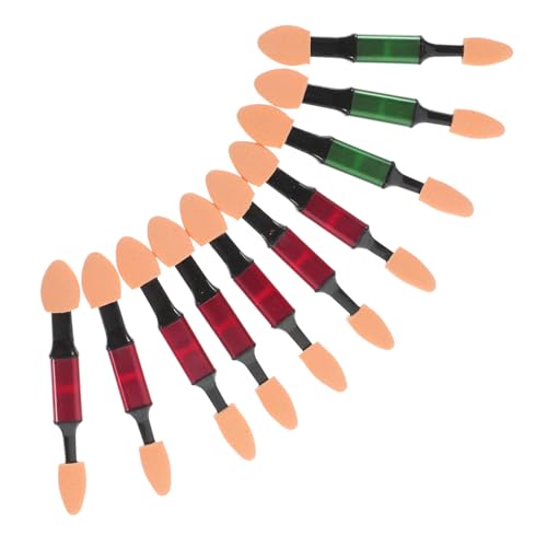 Didiseaon 10pcs Eye Shadow Brush for Women Makeup Brushes for Eyeshadow Portable Makeup Tool Comfortable Foam Tip No Scratchy Random