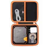 FBLFOBELI Estuche rígido para etiquetadora industrial Makeid P31, impresora de etiquetas de transferencia térmica, soporte de almacenamiento portátil con Bluetooth (solo funda)