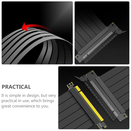 LIGHTAOTAO Pci-e Przedłużacz Do Karty Graficznej z Kablem Taśmowym Elastyczny i Stabilny Kabel Przedłużający GPU Odporny Zużycie Łatwy Montaż Wysokowydajny Extender