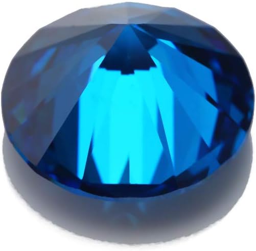 XIANGMO 100pcs 4.5mm Round Loose Cubic Zirconia Stones 5A Blue CZ Stone Synthetic Gemstone for Ring Earring Bracelet Necklace Pendants Jewelry Making