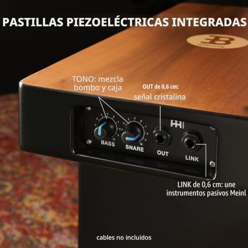Miniatura 3 de Meinl Percussion Pickup Slaptop Cajon Box Drum Con Cajas Internas Y Puertos De Sonido De Proyección Hacia Delante, No Fabricado En China Superficie De Juego De Nogal, Ptopcaj2wn