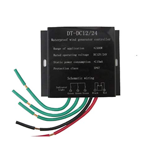 yeacher 500 W DC12V / 24V Interruptor Automático À Prova D 'Água Gerador de Vento Regulador Control