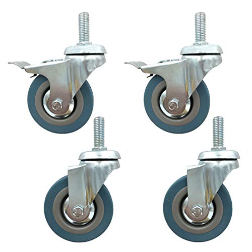 Roulettes pivotantes 75 mm anti bruit pour déménagement facile
