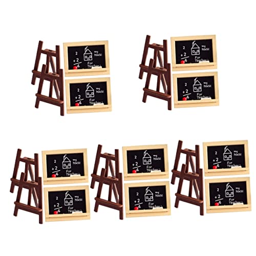 ibasenice 5 Conjuntos De Mini Cavaletes Decorações De Cavalete Para Casa De Bonecas Fotografia Em Mi