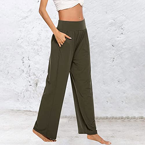 Womens Plus Size Sweatpants Plus Size Sweatpants For Women Workout Pants Women With Pockets Loose Pants For Women Today 2025 Today Amazon Deals Overstock Deals Army Green #TOP2