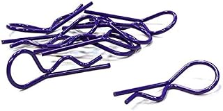 Integy RC Model C26255PURPLE Color Bent-Up Body Clips (8) for 1/10 & 1/8 Size Vehicles(LxW=37x14mm)