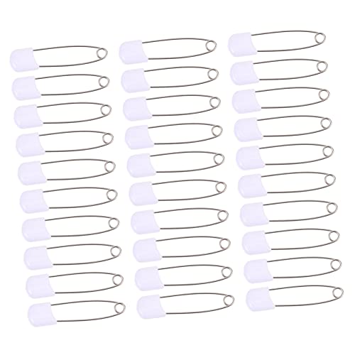 KONTONTY Diaper Pins for Cloth Diapers 50pcs Newborn Boys and Girls Brooch Reliable Plastic