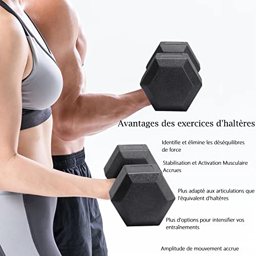 Kit haltères Yaheetech pour s'entraîner à la maison et sculpter son corps