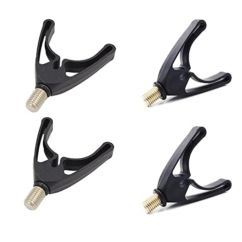 SUNSHINETEK repose-canne à pêche 4 pièces tige de tête en plastique repose-cul noir support de pêche Flexible pour accessoire de pêche grossière de carpe, SS-SP-23 Cover