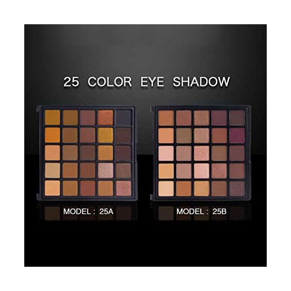 Matte-and-Shimmer-Eyeshadow-Palette-Vodisa-25-Long-Lasting-Blendable-Warm-Eye-Shadows-Glitter-Makeup-Kit-Make-Up-Brushes-Set-Nude-Smoky-Waterproof-Beauty-Cosmetics-High-Pigment-Powder-Pallet-25B Vodisa Nude Neutral Eyeshadow Palette, Matte and Shimmer Eye Shadows Long Lasting Blendable Eyeshadow with Makeup Brushes Set Warm Brown Waterproof High Pigment Powder Pallet 25B