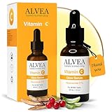 ALVEA CARE Organic Vitamin C Serum for Face. Anti-Dark Spots, Wrinkles Skin Repair Serum with Hyaluronic Acid, Vitamin C & Niacinamide. All-in-One Brightening, Anti Aging Facial & Eye Area Skincare