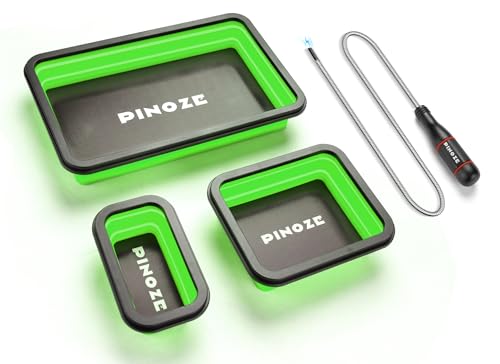 PINOZE Collapsible Magnetic Parts Organizer and Pickup Tool