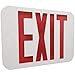Morris 73012, Red/White Standard LED Exit Sign with Battery Backup (Pack of 8 pcs)