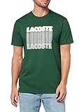 Lacoste Men's Sport Ultra-Dry Printed Sport T-Shirt, Green, Large