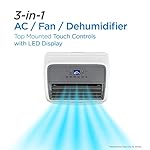 BLACK+DECKER 12,000 BTU Portable Air Conditioner up to 550 Sq. with Remote Control, White - Image 3