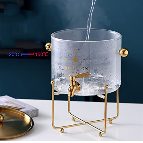 Distributeur de boisson en verre 4L pour buffets et repas - 8